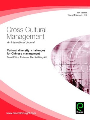 cover image of Cross Cultural Management, Volume 17, Issue 3